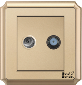 GBD-07 GB GOLD TV Socket